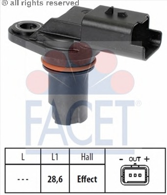 Senzor pozitie ax cu came # Renault Latitude 2011 2012 2013 2014 2015 2016 2017 2018 2019 2020 2021 2022 2023 2024 2025 # 9 0551 # FACET