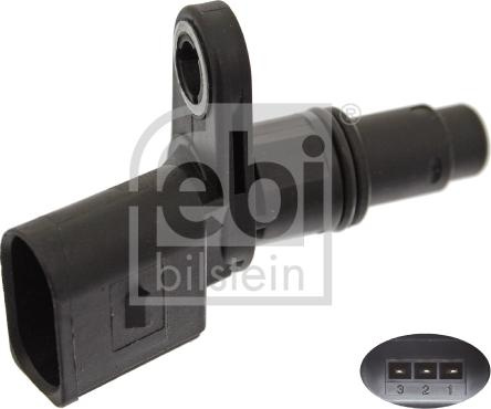 Senzor,pozitie ax cu came VW TRANSPORTER V (7HB, 7HJ, 7EB, 7EJ, 7EF, 7EG, 7HF, 7EC), Autobuz, 04.2003 - 08.2015 Febi Bilstein 44360