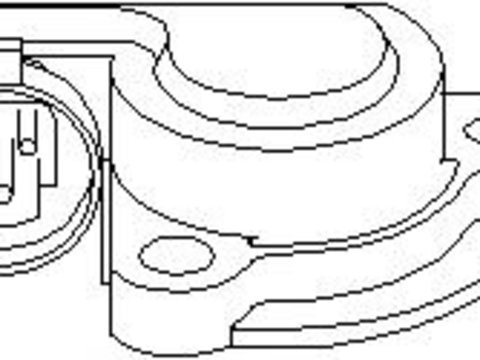 Senzor, pozitie clapeta acceleratie OPEL COMBO (71_), OPEL MONZA E (39_, 49_), OPEL KADETT E Cabriolet (43B_) - TOPRAN 206 028