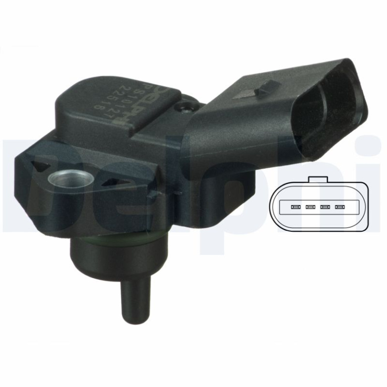 SENZOR PRESIUNE AER ADMISIE ~ AUDI A3 (8L1) 1.9 TDI 130cp 2000 2001 2002 2003 ~ PS10127 ~ DELPHI