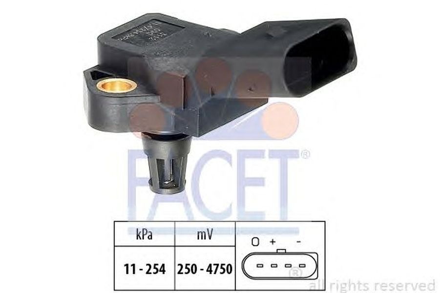 Senzor presiune aer AUDI A4 Avant 8ED B7 FACET FA 10.3112