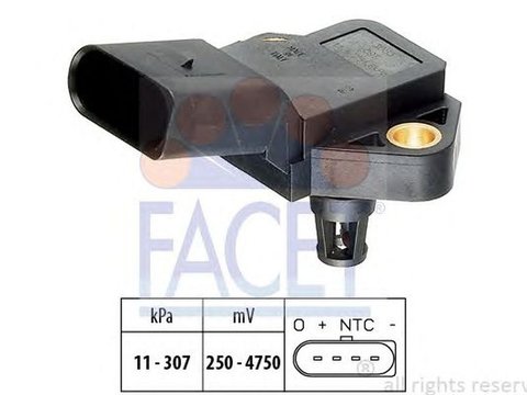 Senzor presiune aer AUDI Q3 8U FACET FA 10.3075