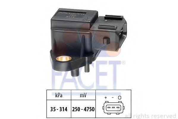 Senzor presiune aer BMW 3 cupe (E46) (1999 - 2006) FACET 10.3116
