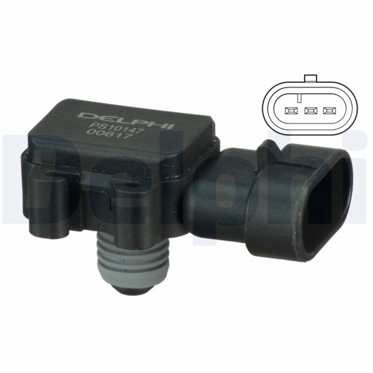 Senzor presiune aer DELPHI PS10147 pentru RENAULT ESPACE IV (JK0/1_) 2002-2007