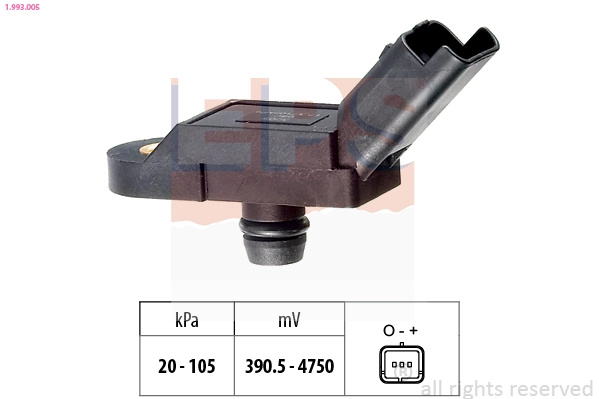 Senzor presiune aer EPS 1.993.005 se potriveste la