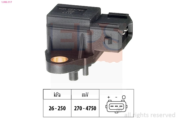 Senzor presiune aer EPS 1.993.117 pentru ROVER 75 I Tourer (RJ) 2001-2005