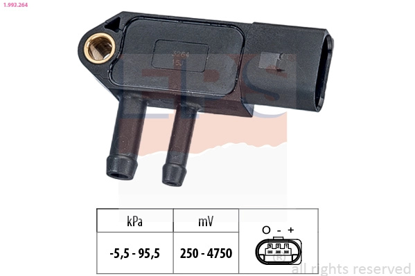 Senzor presiune aer EPS 1.993.264 pentru masina AUDI TT Roadster (8J9) 2008 2009 2010 2011 2012 2013 2014