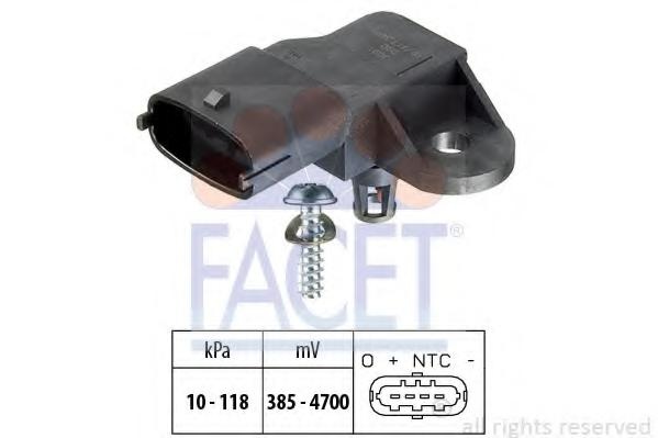 Senzor presiune aer FIAT BRAVA (182), FIAT BRAVO I (182), FIAT PALIO (178BX) - FACET 10.3091