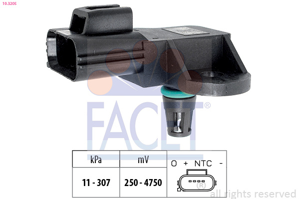 Senzor presiune aer # Ford Transit 2011 2012 2013 2014 2015 2016 2017 2018 2019 2020 2021 2022 2023 2024 2025 # 10 3205 # FACET