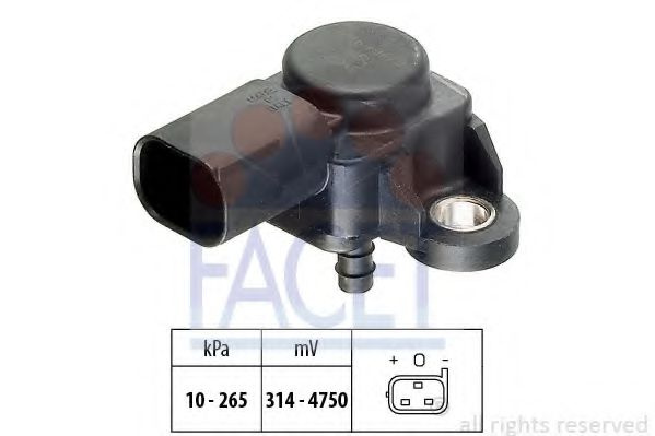 Senzor presiune aer MERCEDES E-CLASS (W211) (2002 - 2009) FACET 10.3102