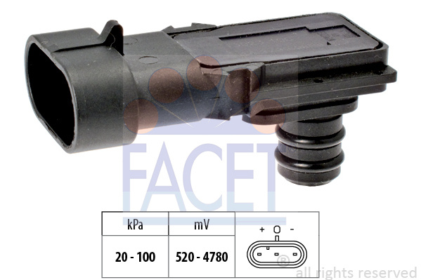 Senzor presiune aer # Nissan Primastar 2001 2002 2003 2004 2005 2006 2007 2008 2009 2010 2011 2012 2013 2014 2015 2016 2017 2018 2019 2020 2021 2022 2023 2024 2025 # 10 3023 # FACET