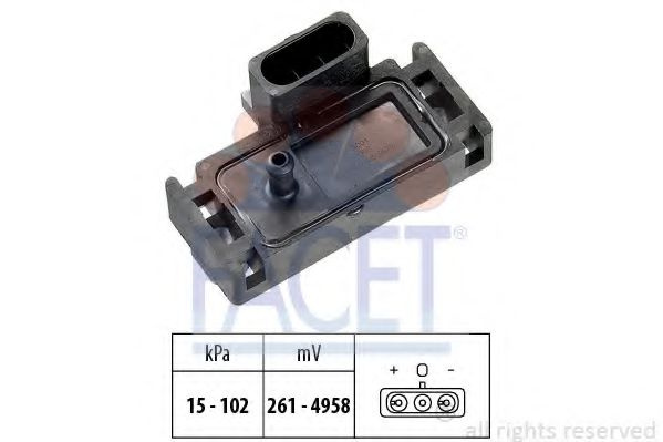 Senzor presiune aer OPEL VECTRA A hatchback (88_, 89_) (1988 - 1995) FACET 10.3001