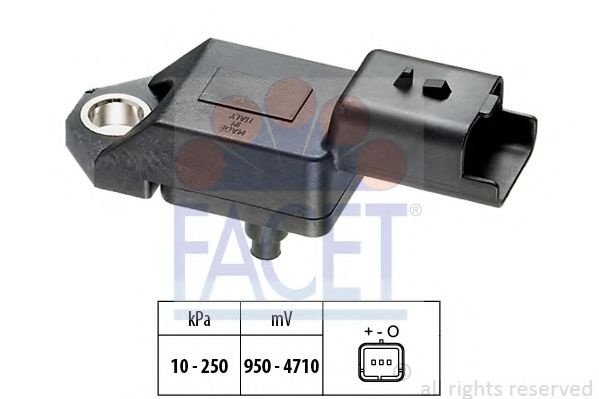 Senzor presiune aer PEUGEOT 207 (WA, WC) (2006 - 2016) FACET 10.3034 piesa NOUA