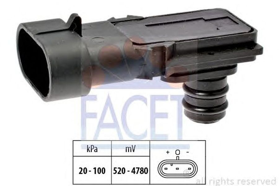 Senzor presiune aer RENAULT LOGAN I combi KS FACET FA 10.3023