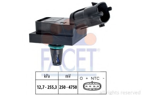 Senzor presiune aer RENAULT MEGANE II Sport Tourer (KM0/1_) (2003 - 2012) FACET 10.3246