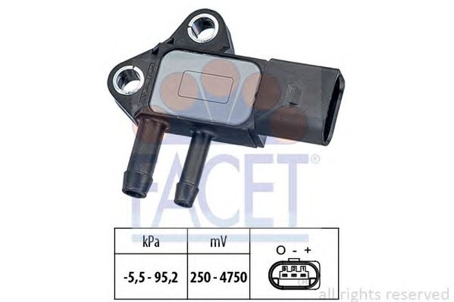 Senzor presiune aer VW TOUAREG 7LA 7L6 7L7 FACET FA 10.3297