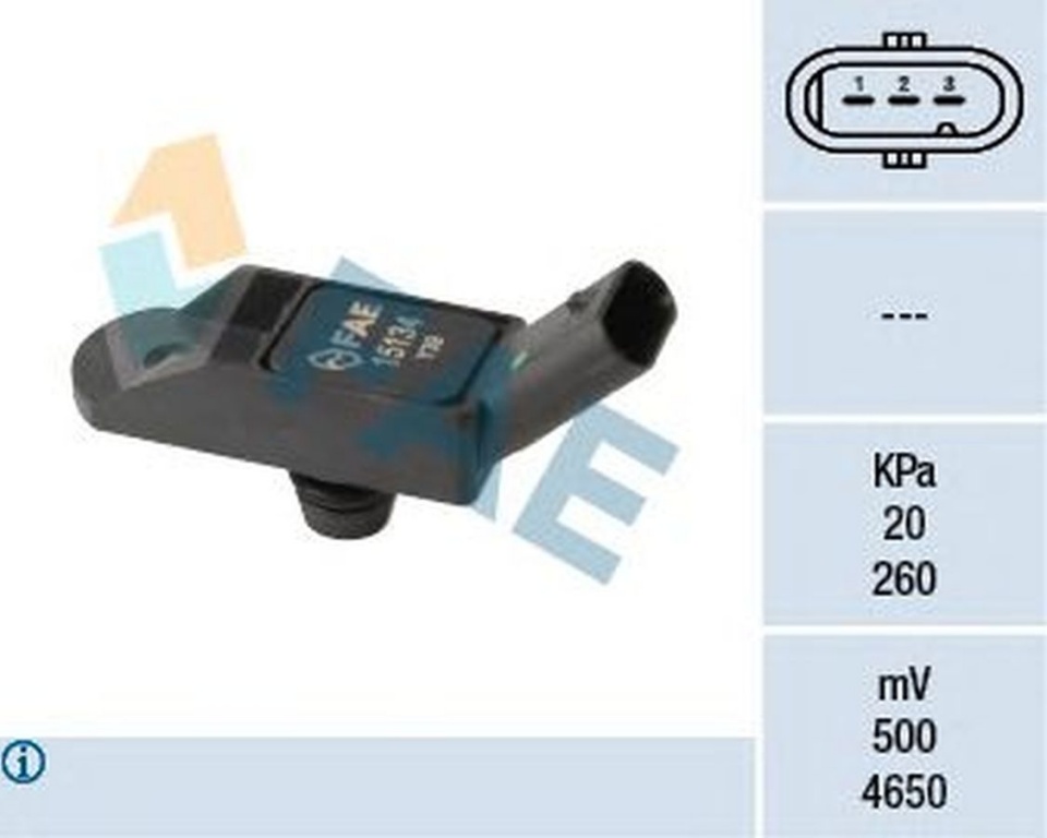 Senzor presiune galerie admisie CITROEN DS4 FAE 15134