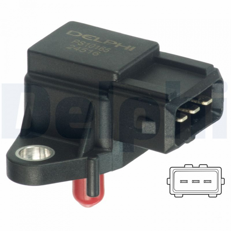 Senzor, presiune galerie admisie DELPHI PS10165 pentru AUDI A6 C4 Avant (4A5) 1994-1997