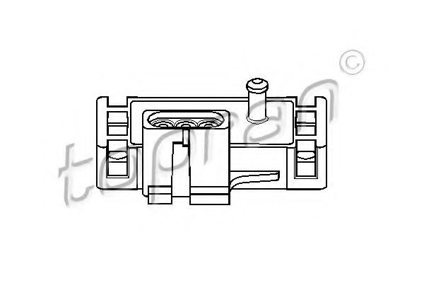 Senzor, presiune galerie admisie OPEL ASTRA F hatchback (53_, 54_, 58_, 59_) (1991 - 1998) TOPRAN 206 952
