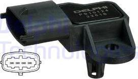 Senzor, presiune galerie admisie OPEL VECTRA C GTS (Z02), Hatchback, 08.2002 - 01.2009 Delphi PS10124