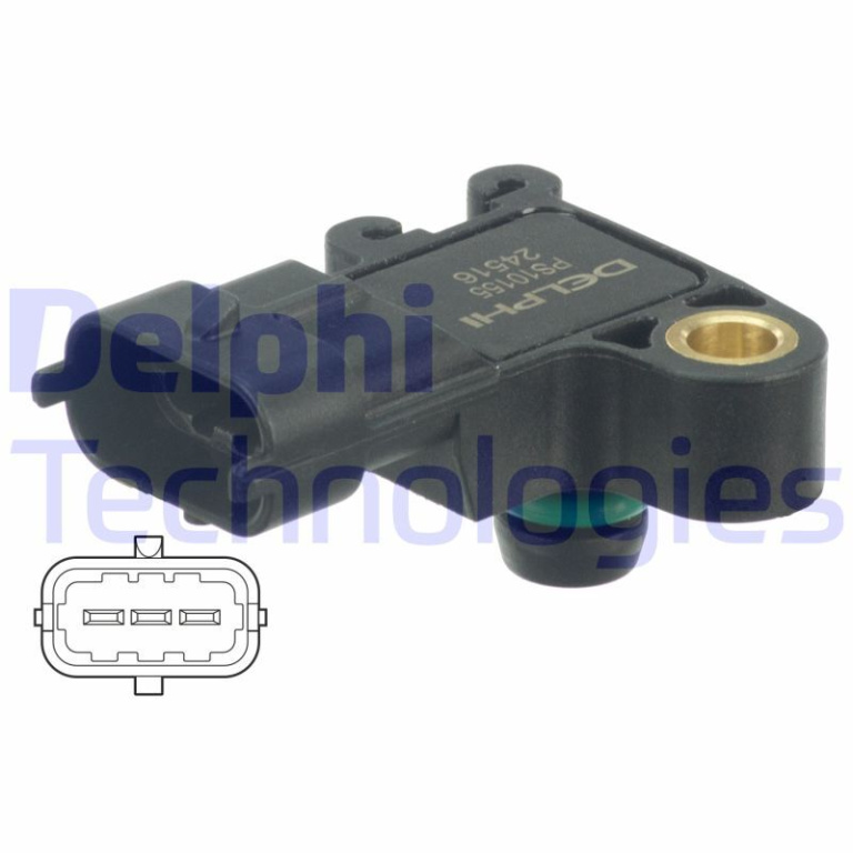 Senzor presiune galerie admisie PS10155 DELPHI pentru Chevrolet Cruze Chevrolet Aveo Chevrolet Sonic Opel Zafira Opel Corsa Chevrolet Beat Chevrolet Matiz Chevrolet Spark Chevrolet Corvette Chevrolet Tracker Chevrolet Trax