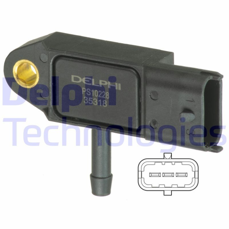 Senzor presiune galerie admisie PS10228 DELPHI pentru Renault Symbol Renault Thalia Opel Vivaro Renault Megane Renault Clio Renault Kangoo Nissan Primastar Dacia Logan Renault Euro Dacia Sandero Dacia Duster