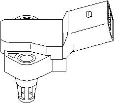 Senzor, presiune galerie admisie VW GOLF Mk IV (1J1), VW GOLF Mk IV Estate (1J5), VW JETTA IV (1J2) - TOPRAN 111 421