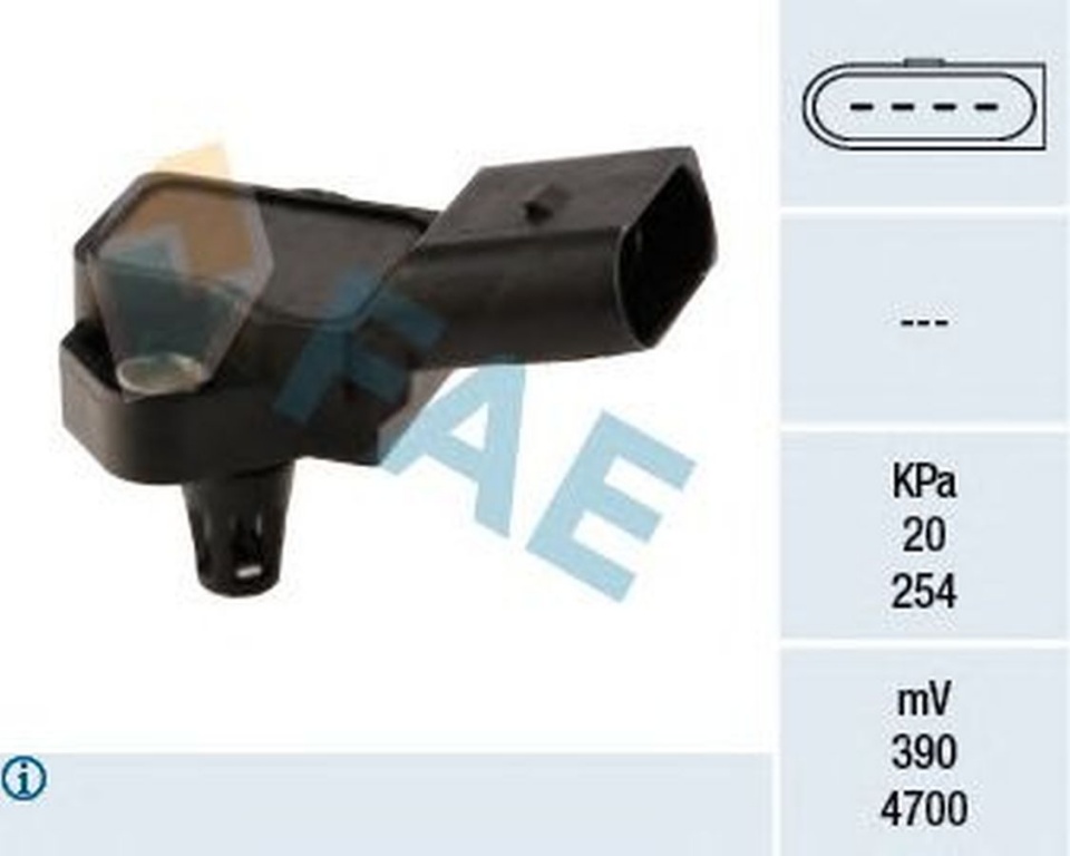 Senzor presiune galerie admisie VW SHARAN 7M8 7M9 7M6 FAE 15037