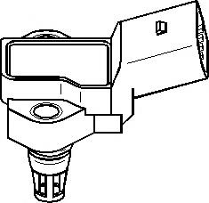 Senzor, presiune galerie admisie VW TRANSPORTER / CARAVELLE Mk IV bus (70XB, 70XC, 7DB, 7DW), VW SHARAN (7M8, 7M9, 7M6), FORD GALAXY (WGR) - TOPRAN 11