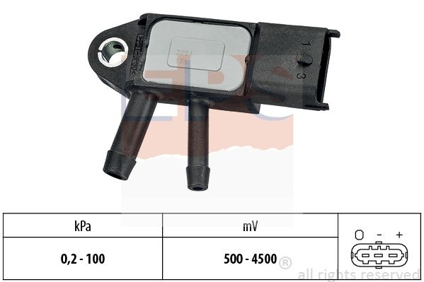 Senzor presiune gaze evacuare 1 993 291 EPS pentru Volvo C70 Volvo V70 Volvo S60 Volvo Xc60 Renault ScEnic Volvo Xc70 Nissan Dualis Nissan Qashqai Volvo C30 Nissan Nv200 Nissan Note Volvo V40 Volvo V60 Renault Clio Opel Movano