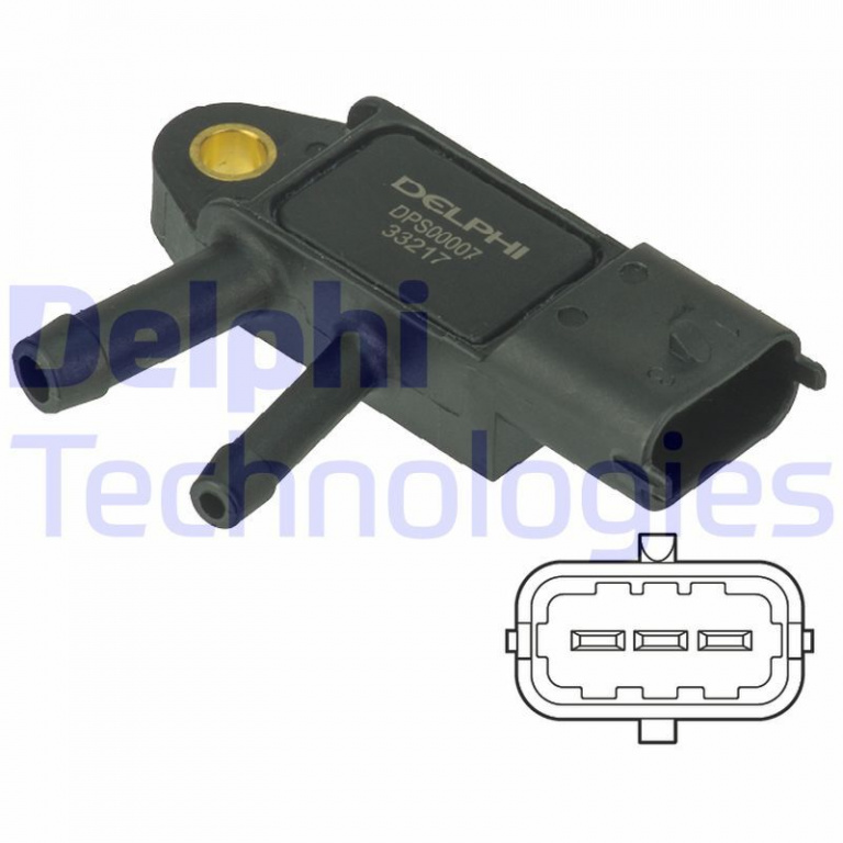 Senzor presiune gaze evacuare # Alfa romeo Stelvio 2016 2017 2018 2019 2020 2021 2022 2023 2024 2025 # DPS00007 # DELPHI