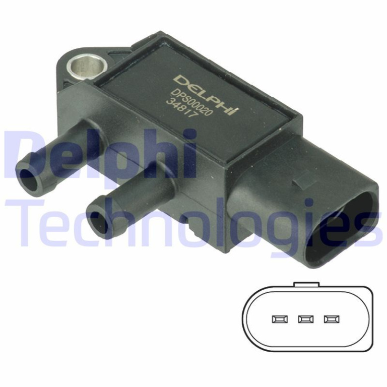 Senzor presiune gaze evacuare ~ Audi A5 2013 2014 2015 2016 2017 ~ DPS00020 ~ DELPHI