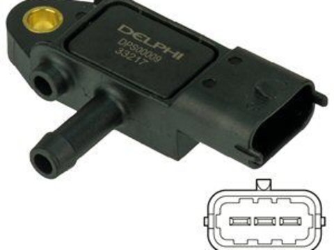 Senzor presiune gaze evacuare DPS00009 DELPHI pentru Fiat Punto Opel Zafira Opel Agila Ford Ka Fiat Grande Fiat Stilo