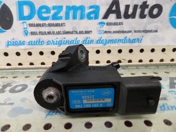 Senzor presiune gaze Renault Laguna 2 Grandtour, 2.0dci, 0281002740