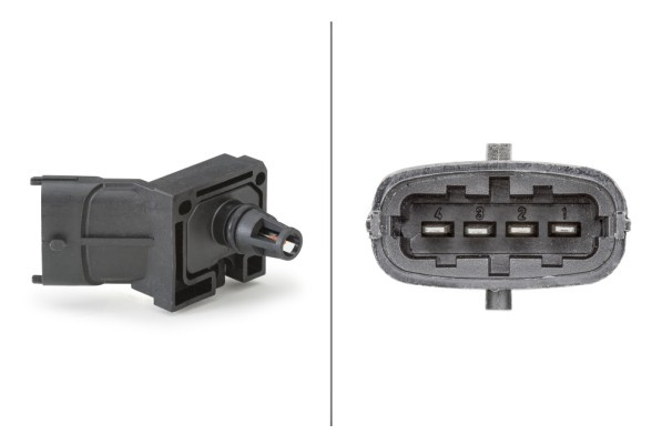 Senzor,presiune supraalimentare (6PP 013 112-221 6PP013112221 HELLA) VOLVO C30|C70|S40|S60|S80|V40|V50|V60|V70|XC60|XC70
