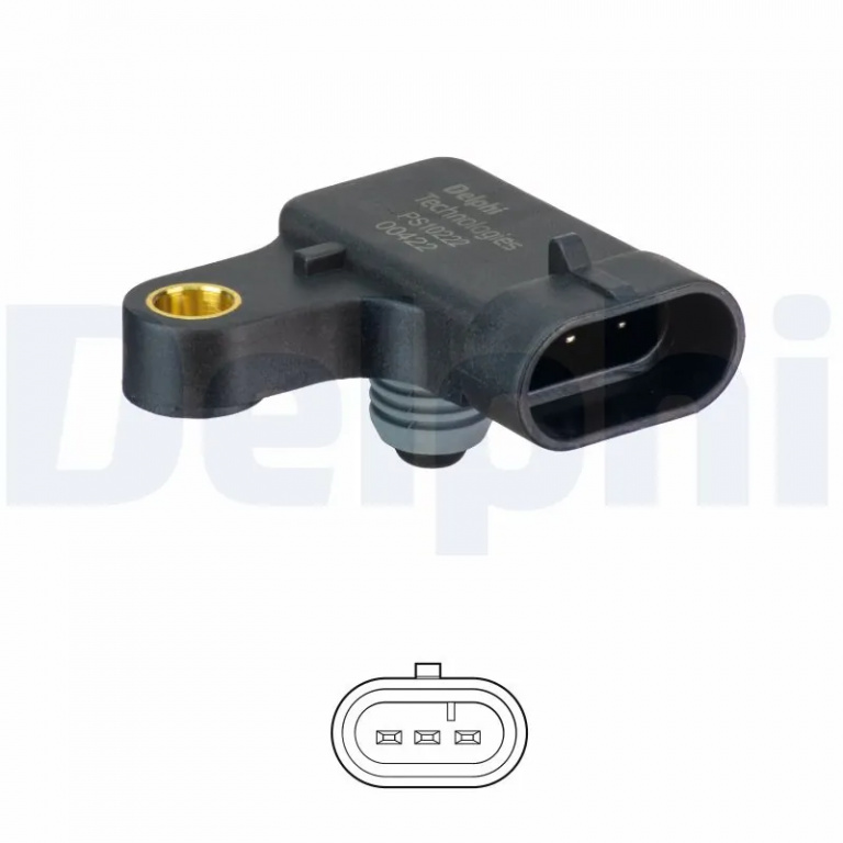 Senzor presiune supraalimentare Delphi CHEVROLET CRUZE hatchback (J305) 2012-2017 - PS10222