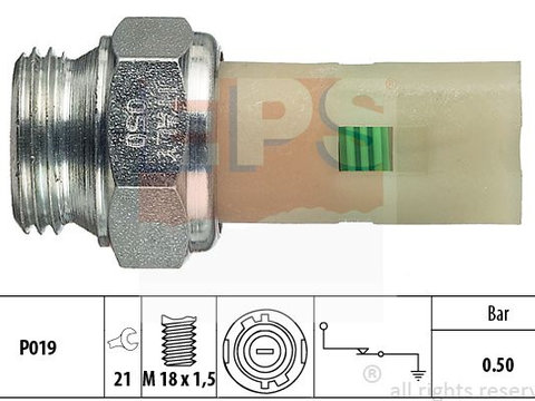 Senzor presiune ulei 1 800 075 EPS pentru Renault 21 Renault 25 Volvo 440 Volvo 460