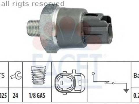 Senzor presiune ulei 7 0114 FACET pentru Toyota Ist Toyota Urban Vw Taro Toyota Belta Toyota Viosyaris Toyota Yaris Toyota Starlet Toyota Camry Toyota Scepter Toyota Mr Toyota Liteace Toyota Hiace Toyota Quantum Toyota Estima Toyota Previa Toyota Tar