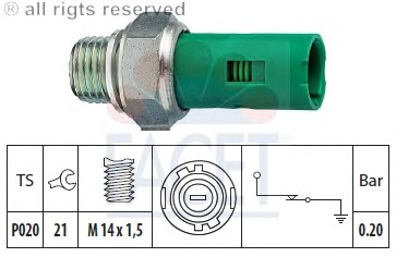 Senzor presiune ulei 7 0131 FACET pentru Renault Kangoo Renault Express Renault Extra Renault Rapid Renault Megane Renault Espace Renault Laguna Renault Clio Opel Arena Renault Trafic Renault ScEnic Renault Symbol Renault Thalia Renault Master Opel V