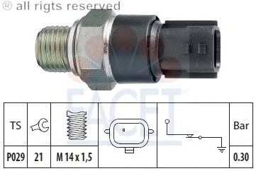 Senzor presiune ulei 7 0181 FACET pentru Renault Twingo Dacia Duster Dacia Sandero Dacia Logan Renault Megane Renault Clio Renault Logan Renault Tondar Renault Symbol Renault Thalia Renault Sanderostepway Renault Kangoo Dacia Lodgy Dacia Dokker Renault