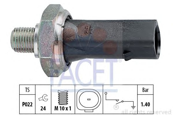 Senzor presiune ulei AUDI A3 (8L1) - Cod intern: W