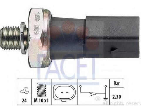 Senzor presiune ulei AUDI A4 (8K2, B8) (2007 - 2015) FACET 7.0190