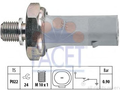 Senzor presiune ulei AUDI A4 (8K2, B8) (2007 - 2015) FACET 7.0134