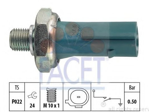 Senzor presiune ulei AUDI A4 Allroad (8KH, B8) (2009 - 2020) FACET 7.0196