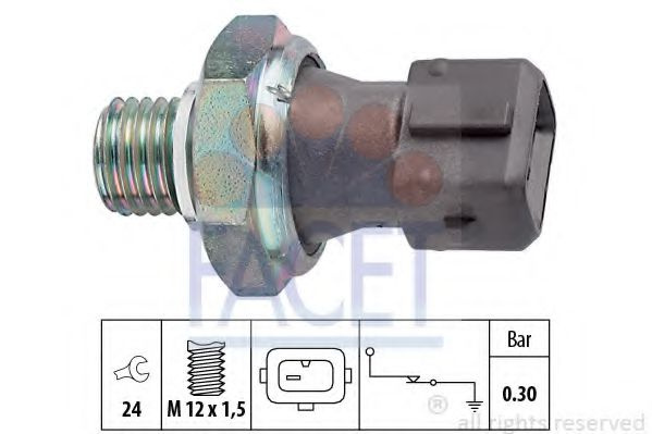 Senzor presiune ulei BMW 3 (F30, F35, F80) (2011 - 2016) FACET 7.0071