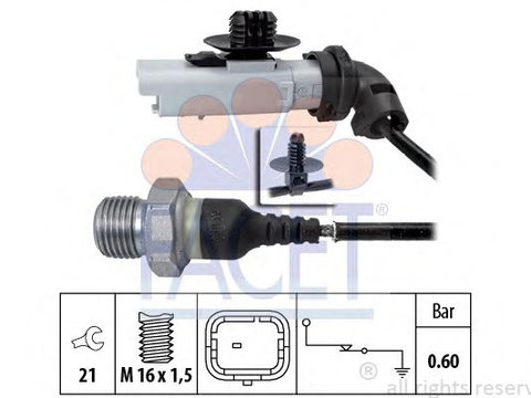 Senzor presiune ulei CITROËN C4 II (B7) (2009 - 2016) FACET 7.0199