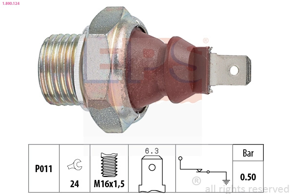 Senzor presiune ulei EPS 1.800.124 pentru SKODA FE