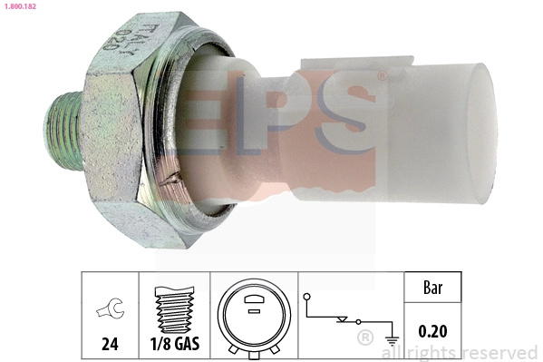 Senzor presiune ulei EPS 1.800.182 la KIA CEED Sportswagon (CD) G4LC 1368cc 97cp 71kW 2018 2019 2020 2021 2022 2023 2024