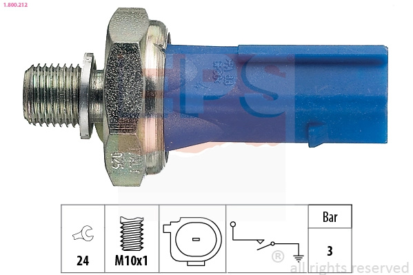 Senzor presiune ulei EPS 1.800.212 pentru BENTLEY CONTINENTAL cupe (3W_, 393) 2011-2018