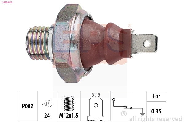 Senzor presiune ulei EPS CHRYSLER PT CRUISER Combi Van (PT_) 2002-2008 - 1.800.026